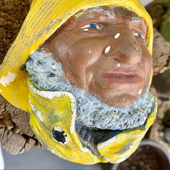 Vintage Seaman Concrete/Chalk? Head - Picture 4 of 13